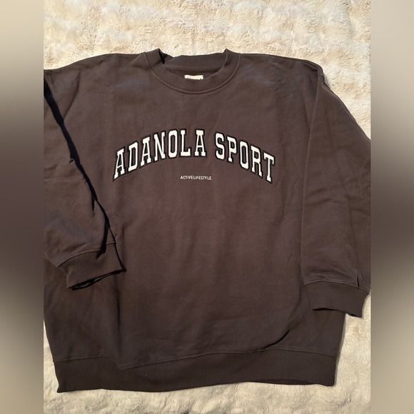 Adanola Sport Sweatshirt in Coffee Bean - Like New! - Picture 3 of 7